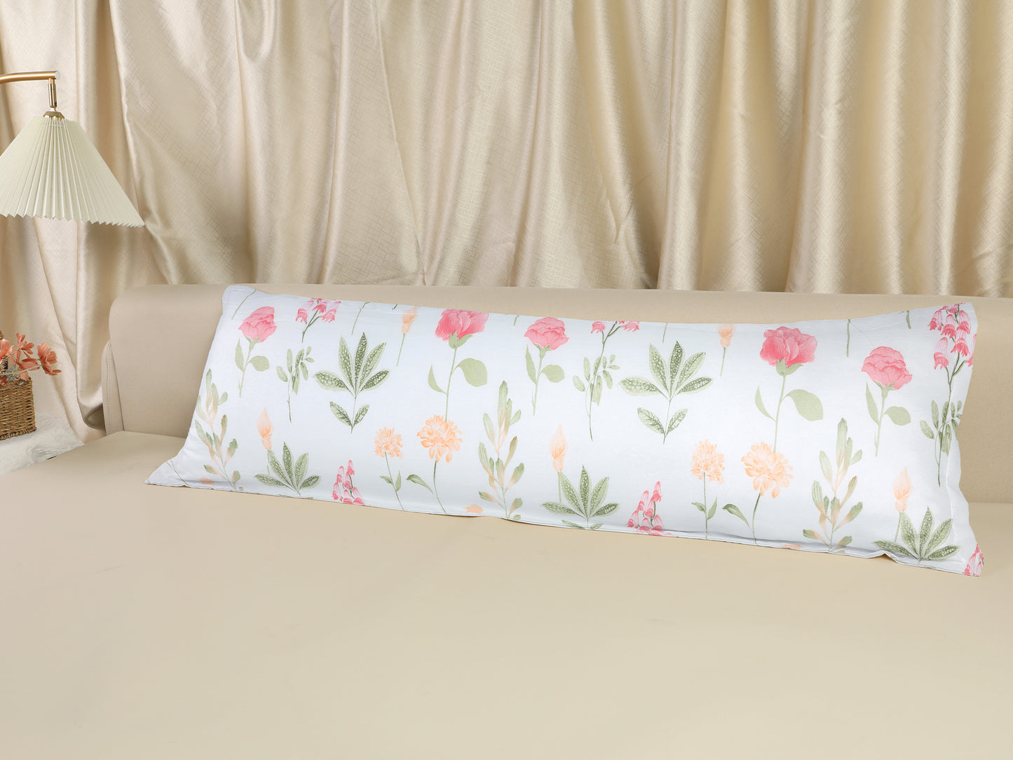 Pillowcase for Hair and Skin Breathable, 1 Pcs Soft Floral Pillow Cases with Envelope Closure