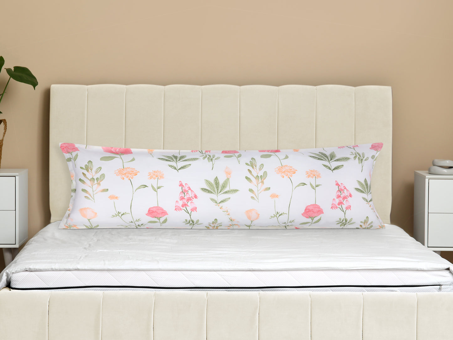 Pillowcase for Hair and Skin Breathable, 1 Pcs Soft Floral Pillow Cases with Envelope Closure