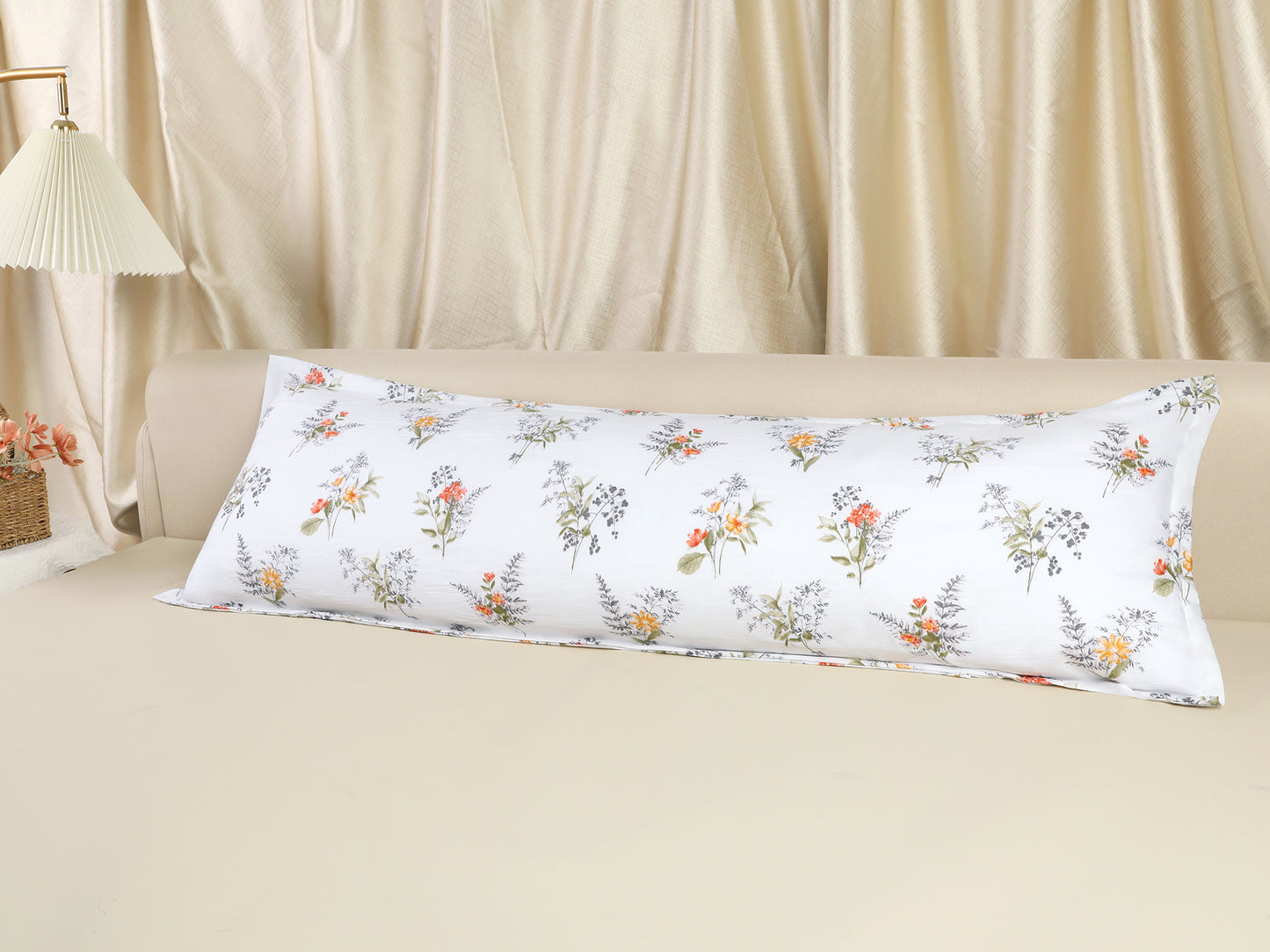 Pillowcase for Hair and Skin Breathable, 1 Pcs Soft Floral Pillow Cases with Envelope Closure