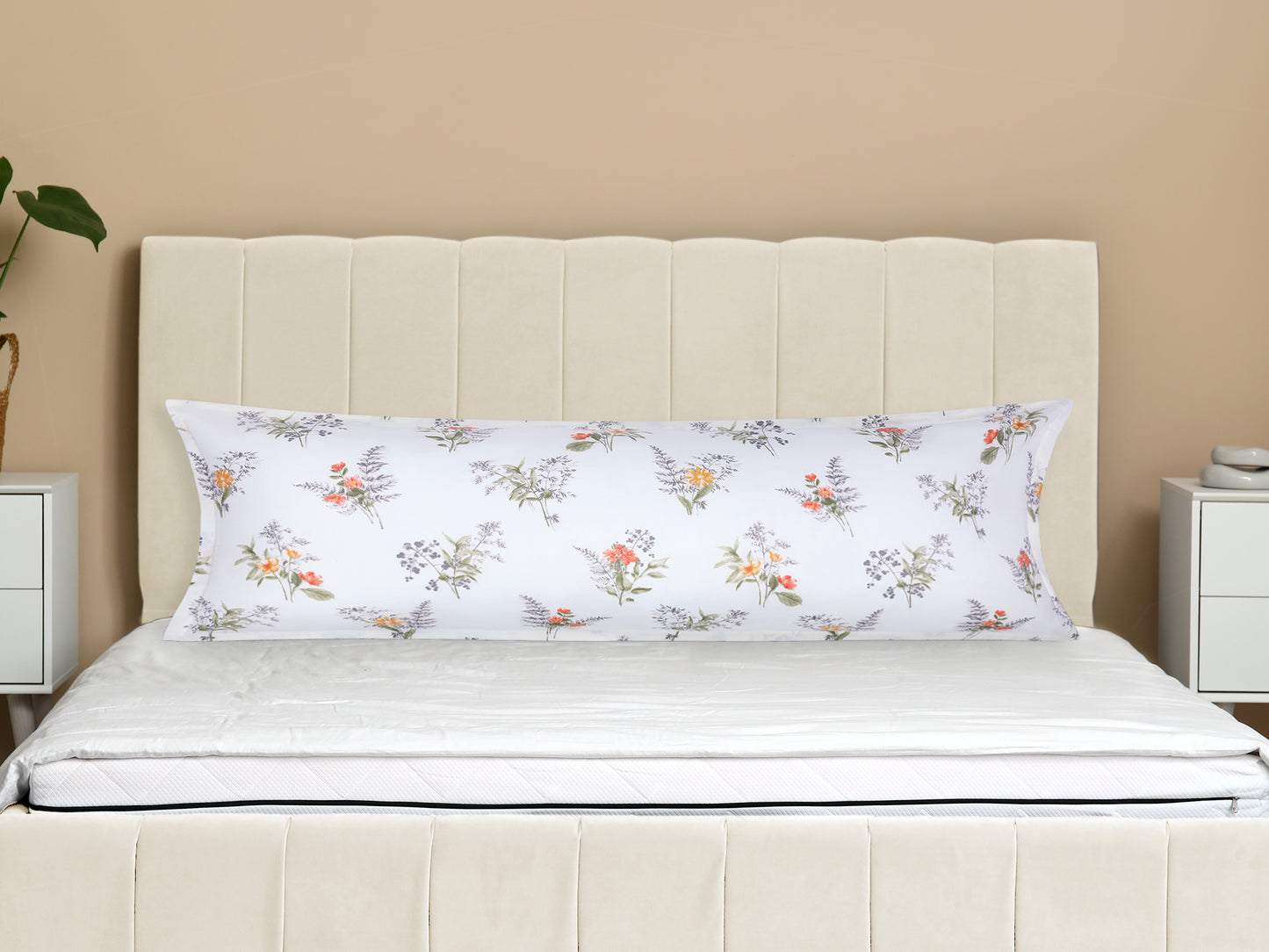 Pillowcase for Hair and Skin Breathable, 1 Pcs Soft Floral Pillow Cases with Envelope Closure