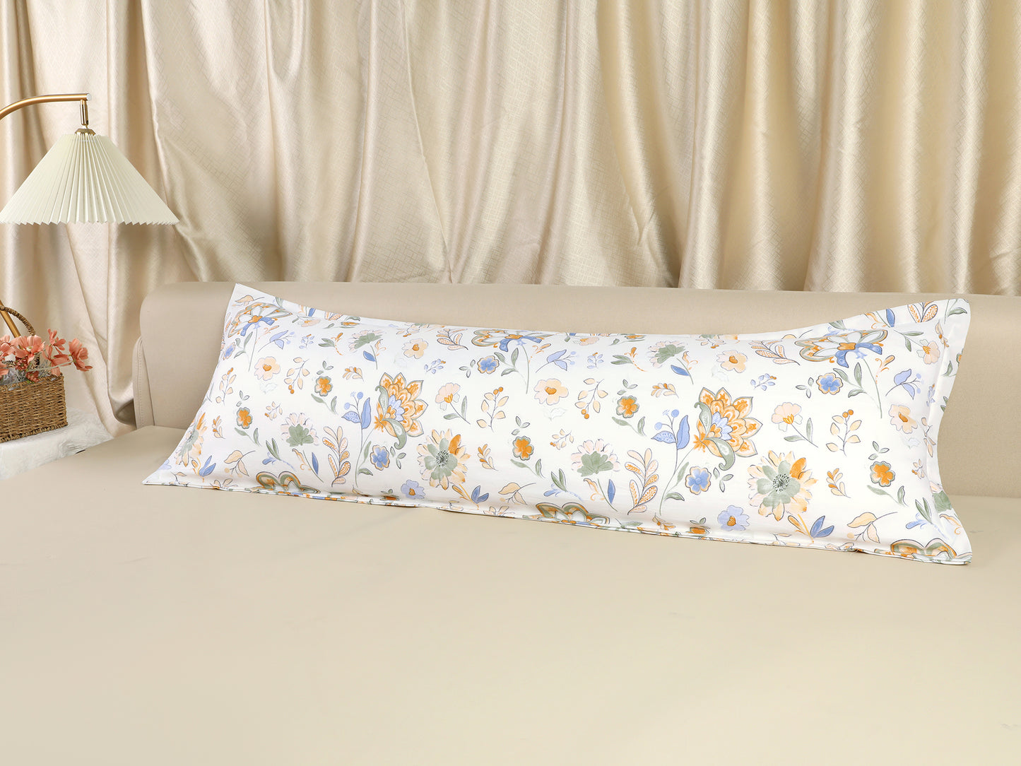 Pillowcase for Hair and Skin Breathable, 1 Pcs Soft Floral Pillow Cases with Envelope Closure