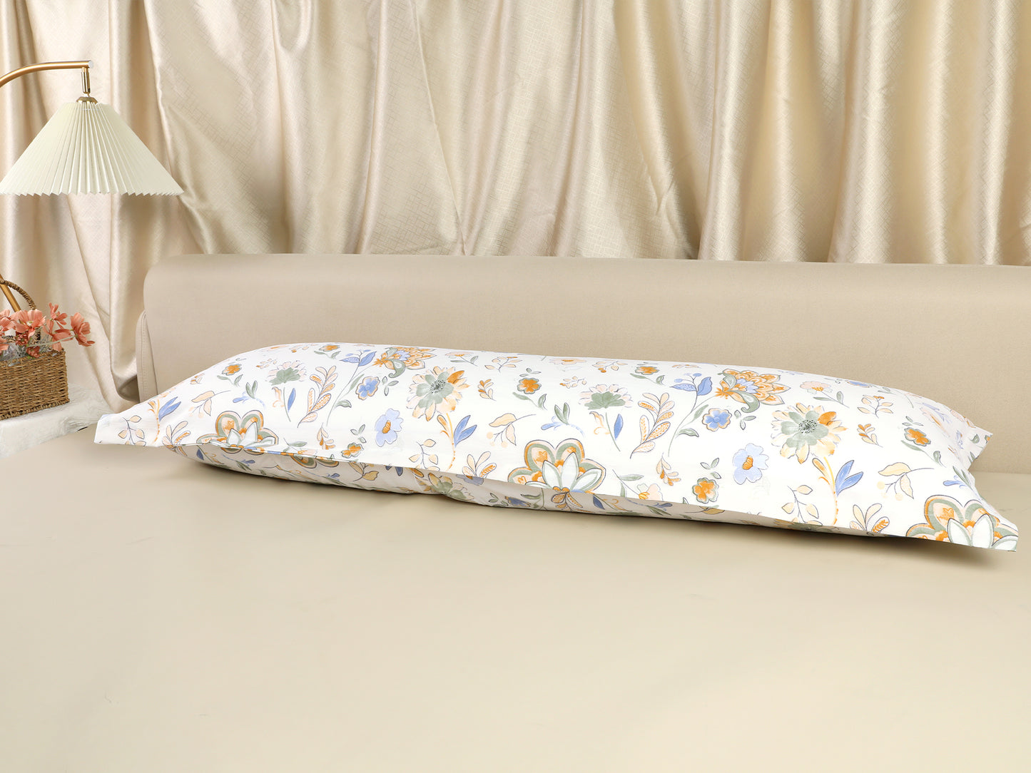 Pillowcase for Hair and Skin Breathable, 1 Pcs Soft Floral Pillow Cases with Envelope Closure
