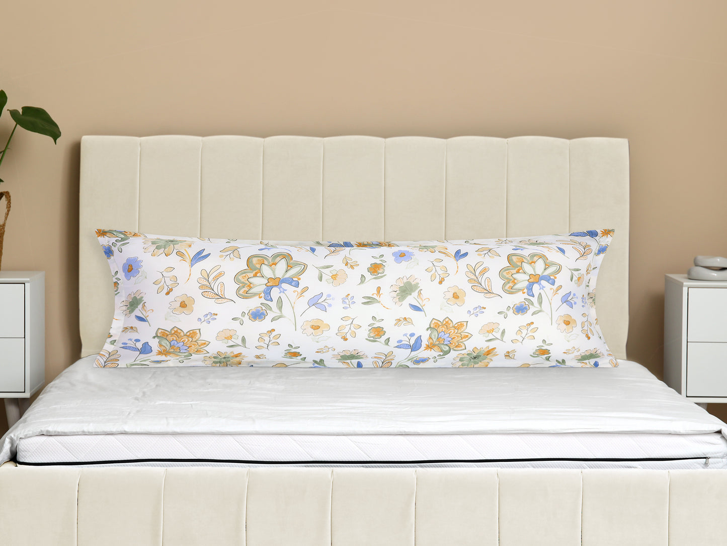 Pillowcase for Hair and Skin Breathable, 1 Pcs Soft Floral Pillow Cases with Envelope Closure