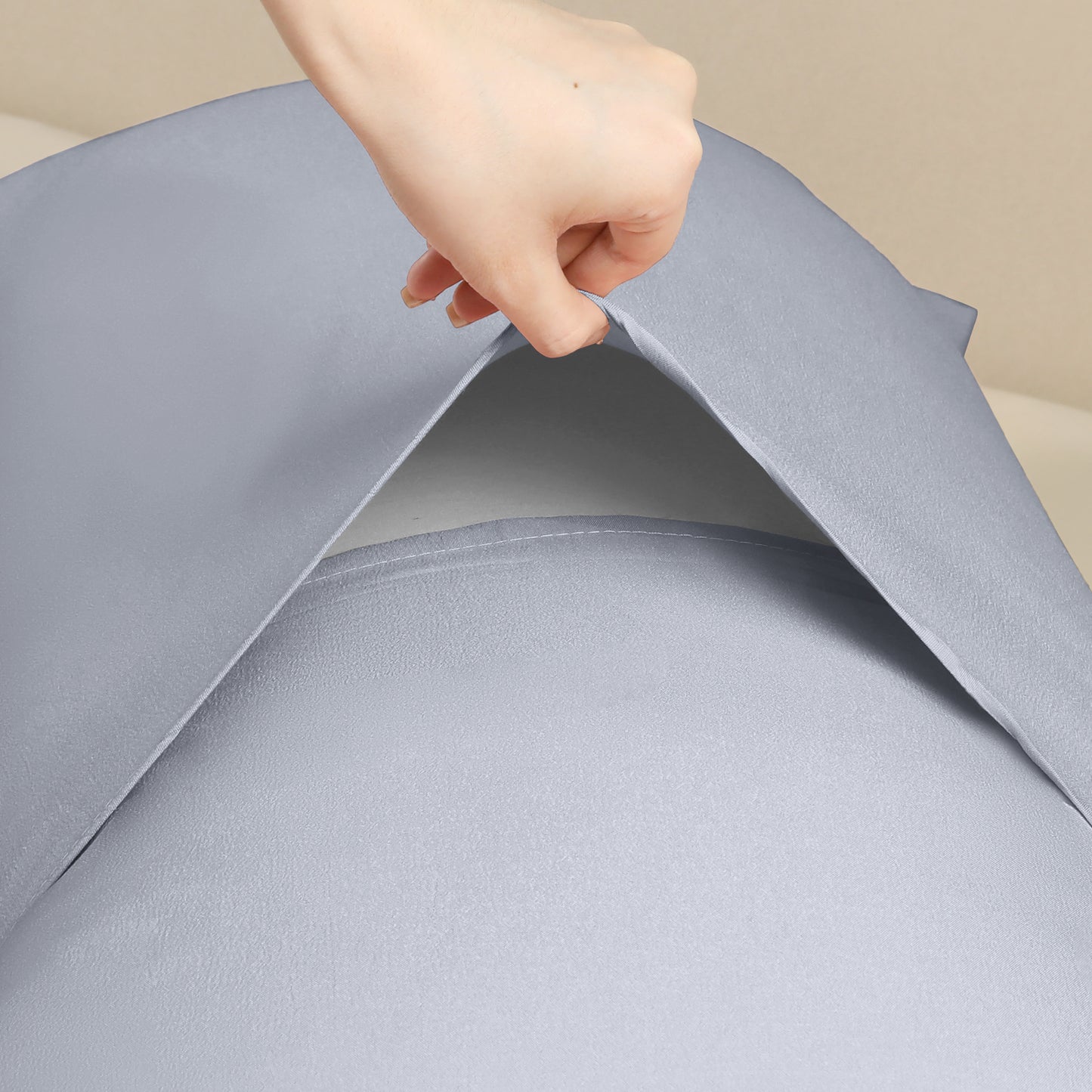 Pillow Cases for Hair and Skin Breathable, 1 Pcs Cooling Pillow Covers with Envelope Closure