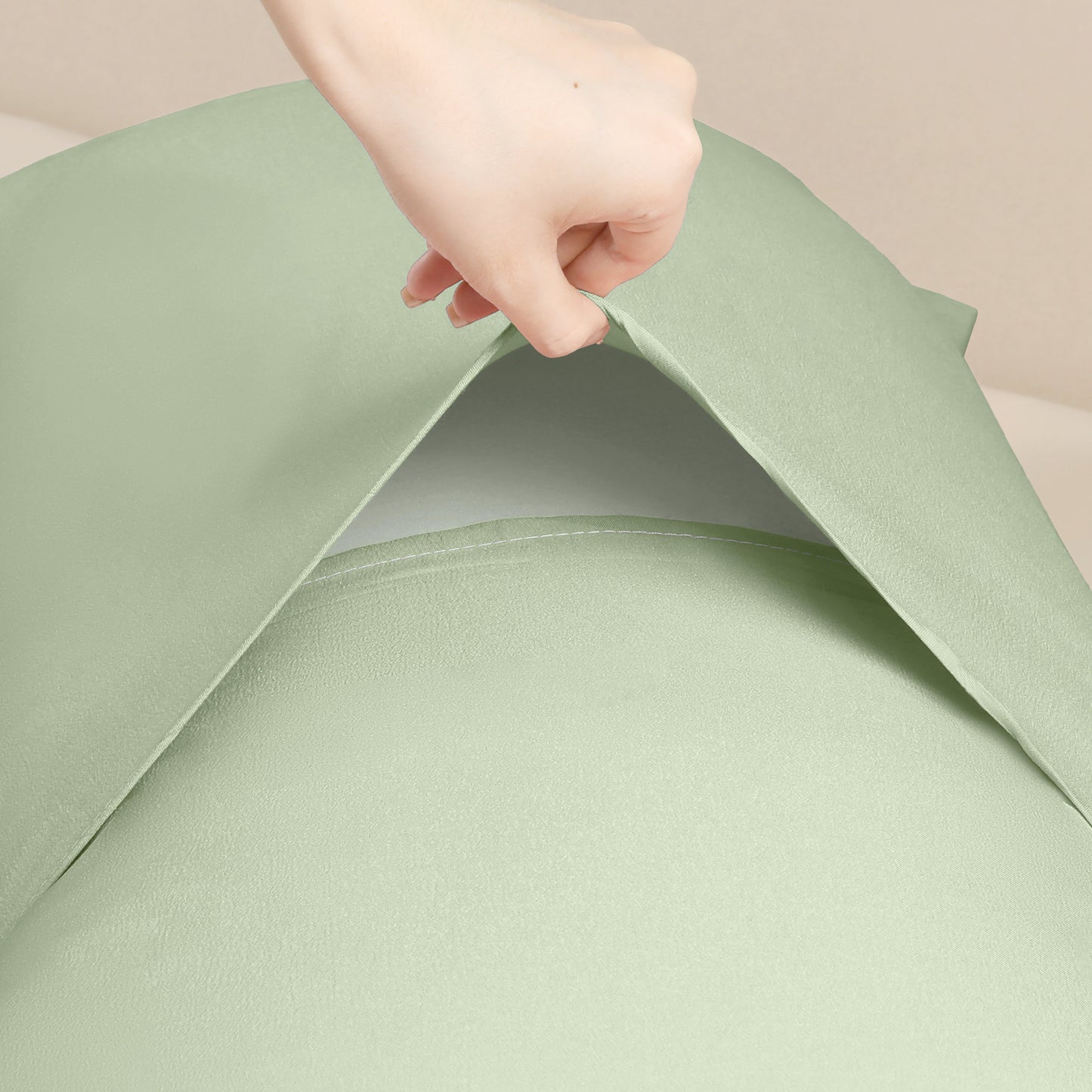 Pillow Cases for Hair and Skin Breathable, 1 Pcs Cooling Pillow Covers with Envelope Closure