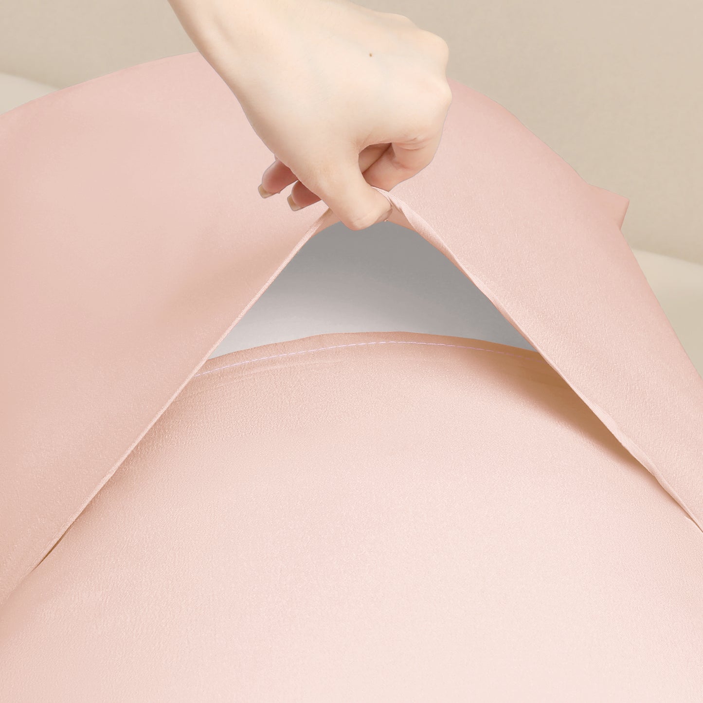 Pillow Cases for Hair and Skin Breathable, 1 Pcs Cooling Pillow Covers with Envelope Closure