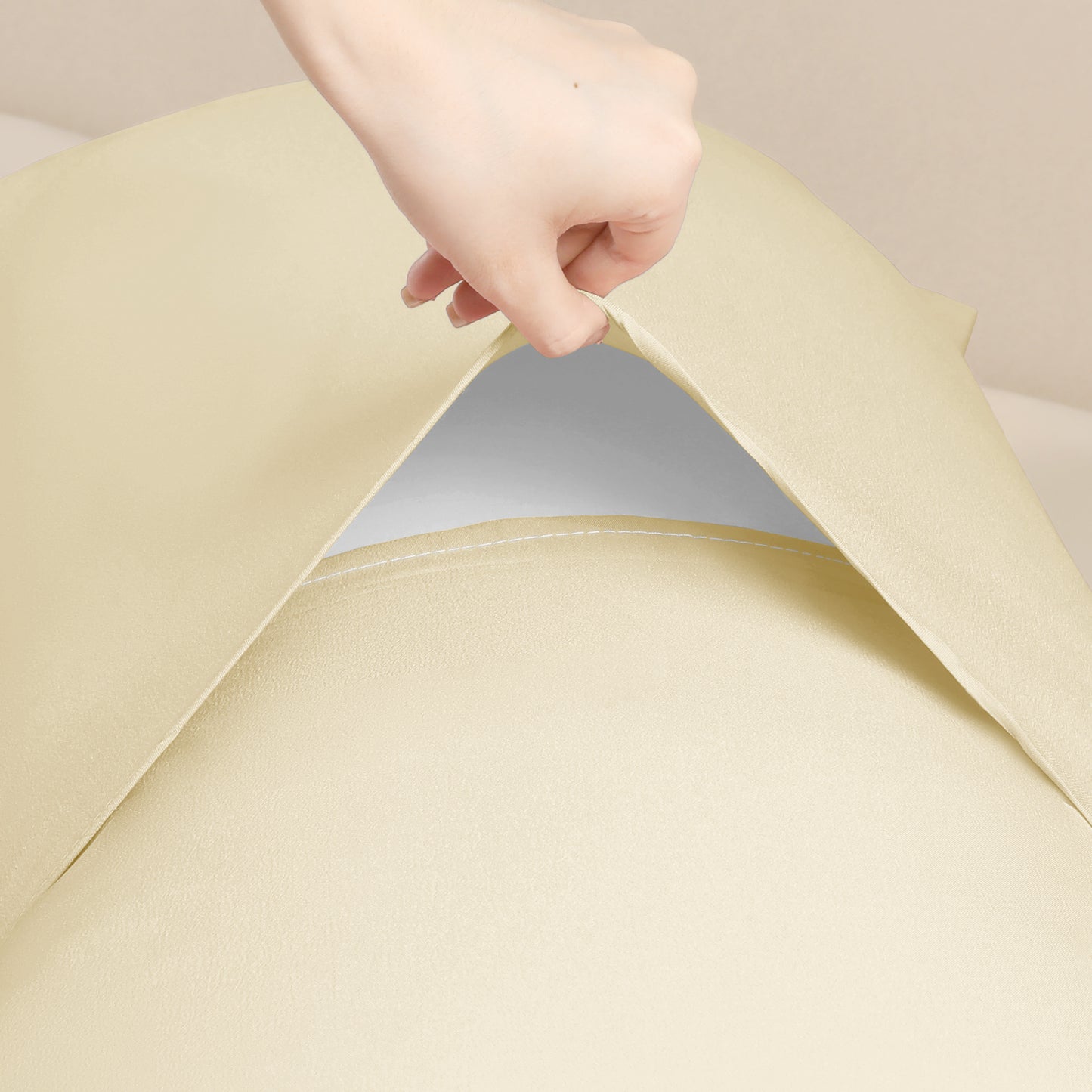 Pillow Cases for Hair and Skin Breathable, 1 Pcs Cooling Pillow Covers with Envelope Closure