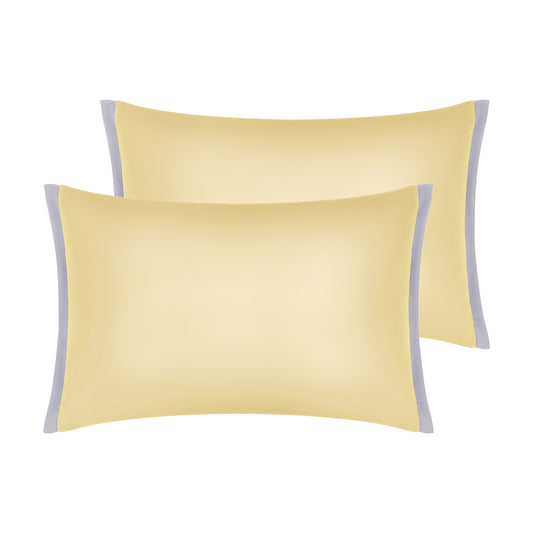Pillow Cases Set of 2, Soft Satin Polyester Cooling Pillow Covers with Envelope Closure