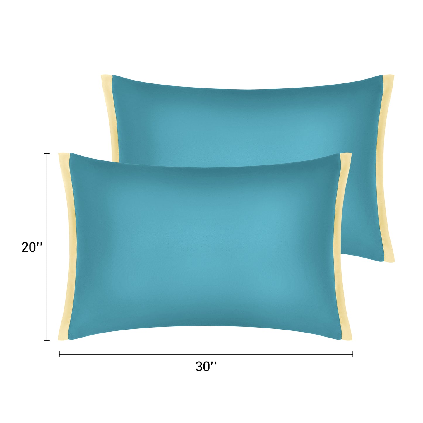 Pillow Cases Set of 2, Soft Satin Polyester Cooling Pillow Covers with Envelope Closure