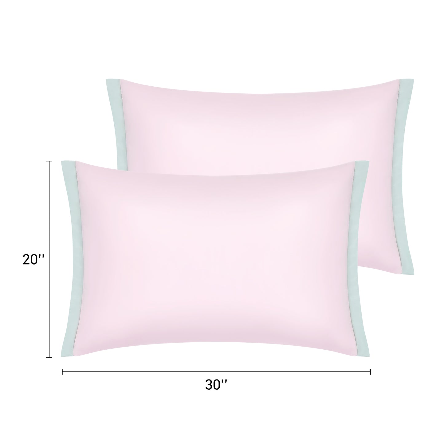 Pillow Cases Set of 2, Soft Satin Polyester Cooling Pillow Covers with Envelope Closure
