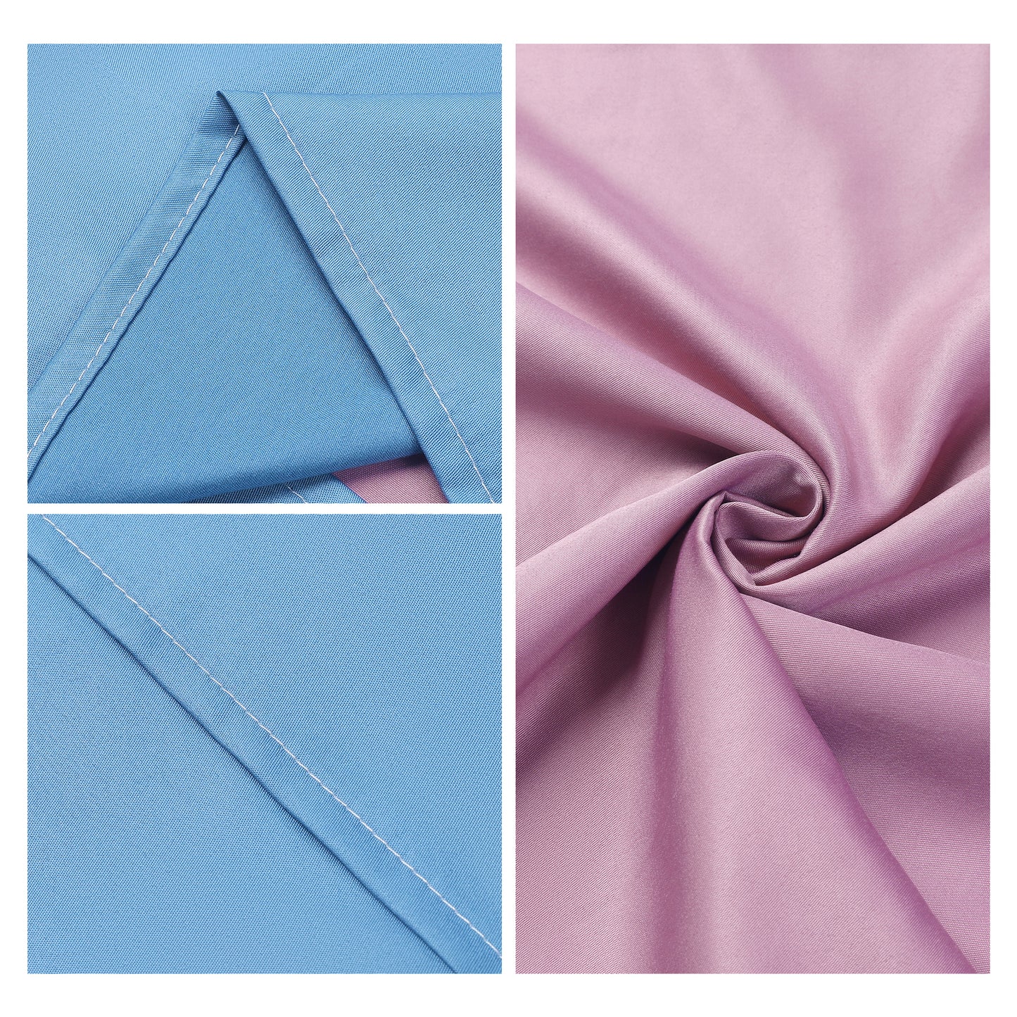Pillow Cases Set of 2, Soft Satin Polyester Cooling Pillow Covers with Envelope Closure