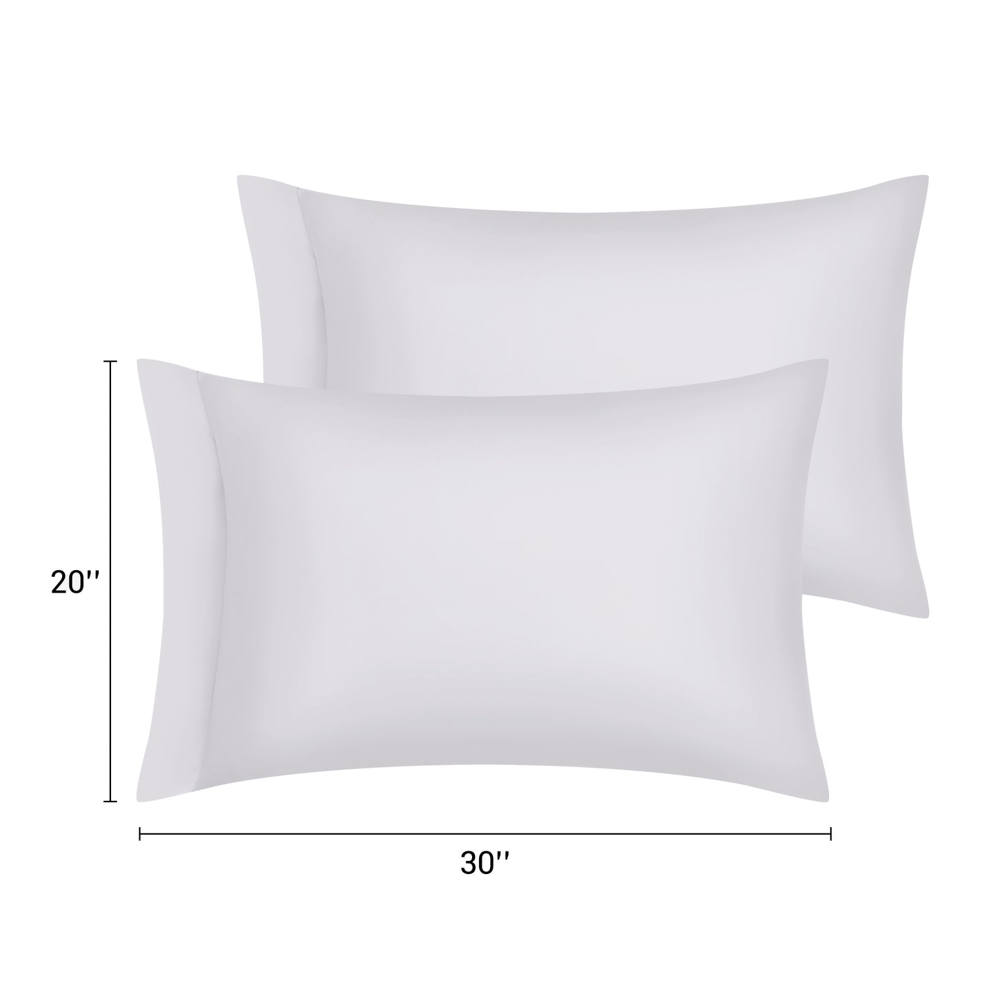 Pillow Cases, Soft Cooling Pillow Covers Set of 2 with Envelope Closure