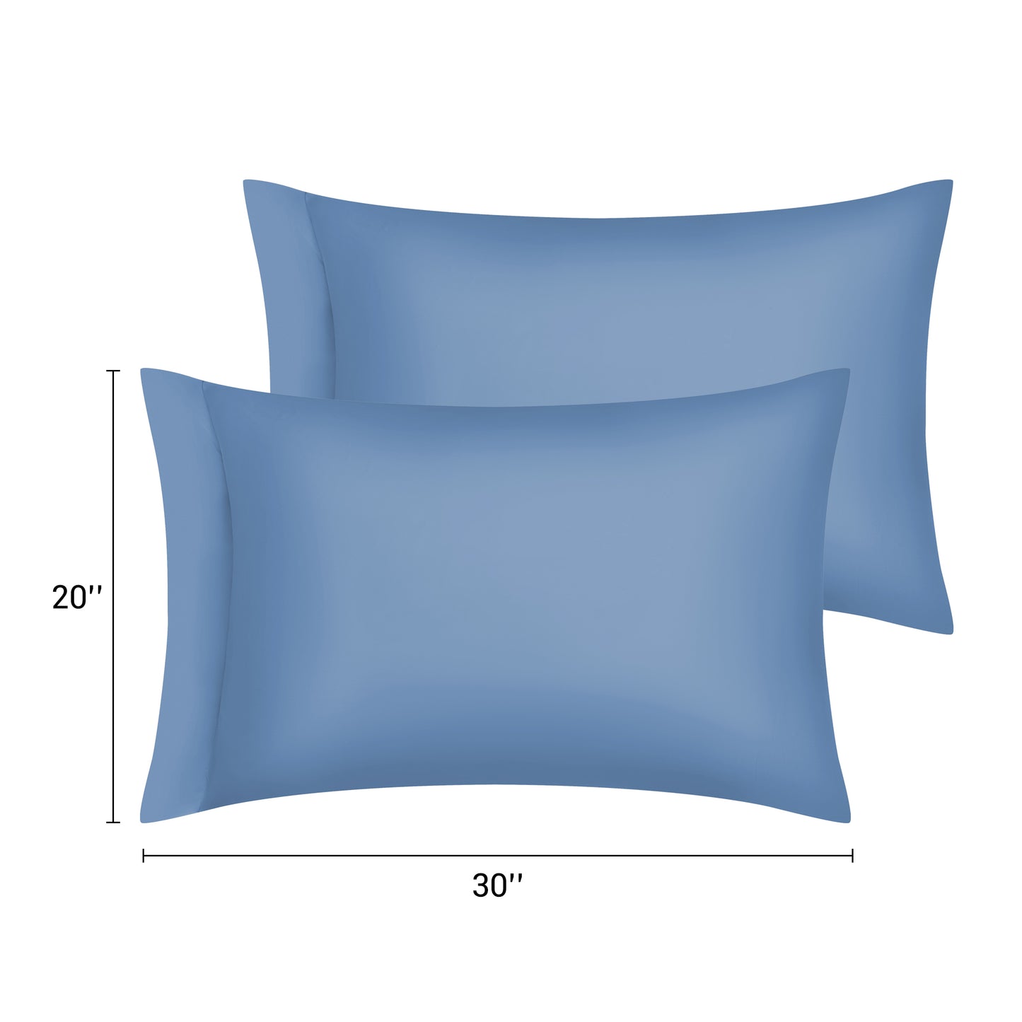 Pillow Cases, Soft Cooling Pillow Covers Set of 2 with Envelope Closure