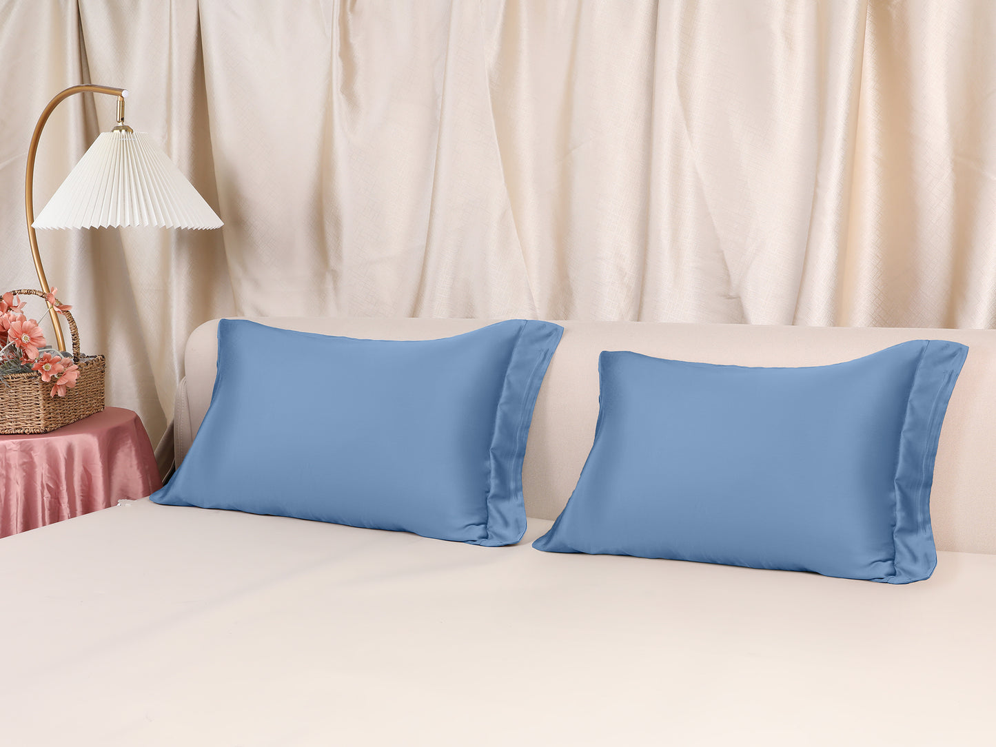 Pillow Cases, Soft Cooling Pillow Covers Set of 2 with Envelope Closure