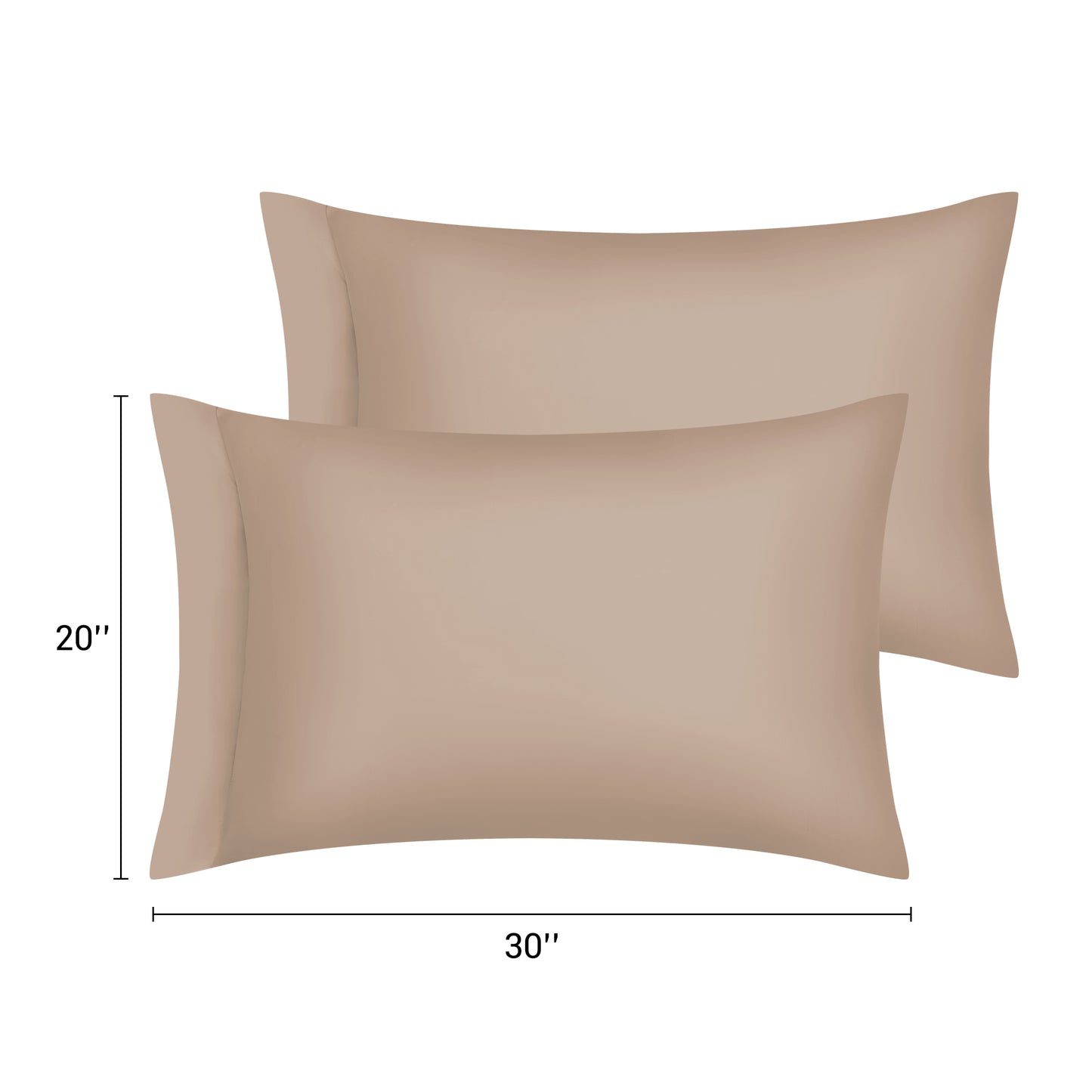 Pillow Cases, Soft Cooling Pillow Covers Set of 2 with Envelope Closure