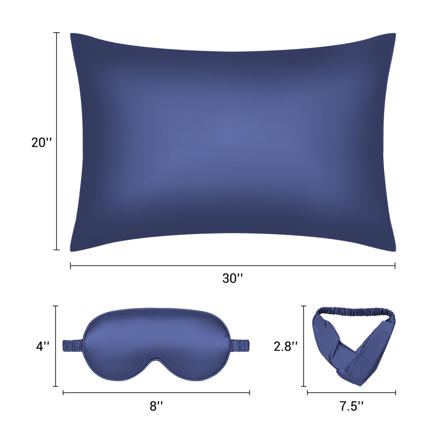 Breathable Pillow Case with Envelope, 1 Pcs with Satin Pillowcases for Hair and Skin