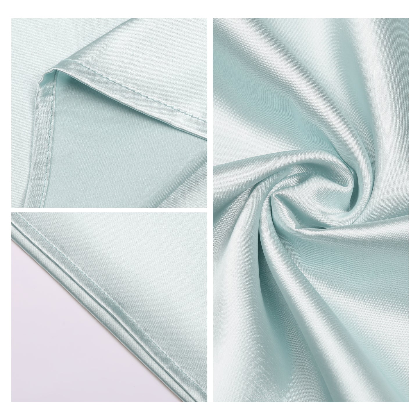 Breathable Pillow Case with Envelope, 1 Pcs with Satin Pillowcases for Hair and Skin