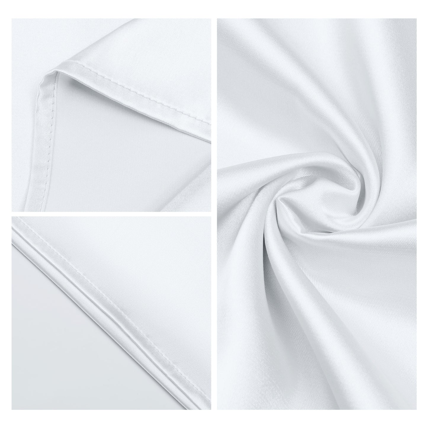 Breathable Pillow Case with Envelope, 1 Pcs with Satin Pillowcases for Hair and Skin