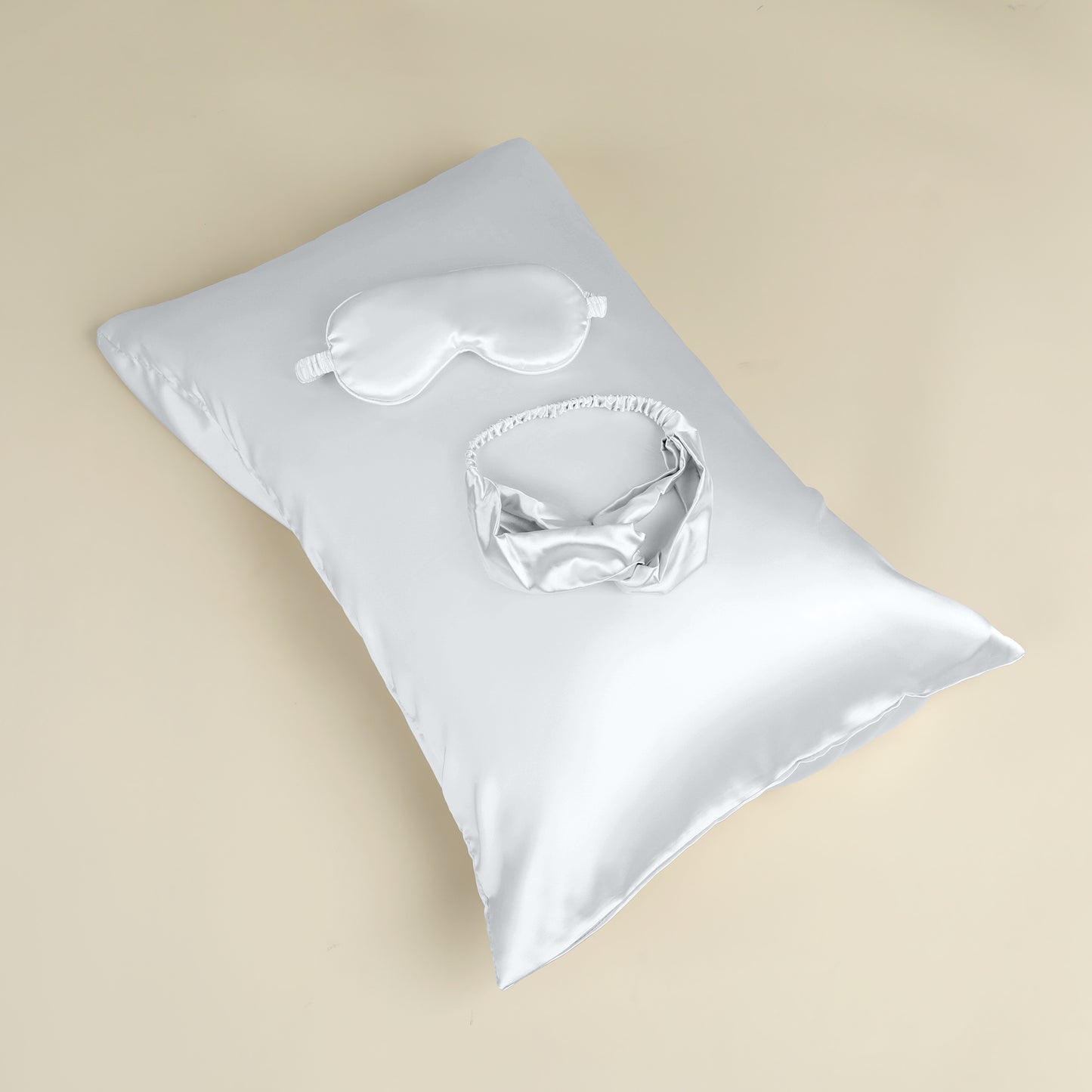 Breathable Pillow Case with Envelope, 1 Pcs with Satin Pillowcases for Hair and Skin