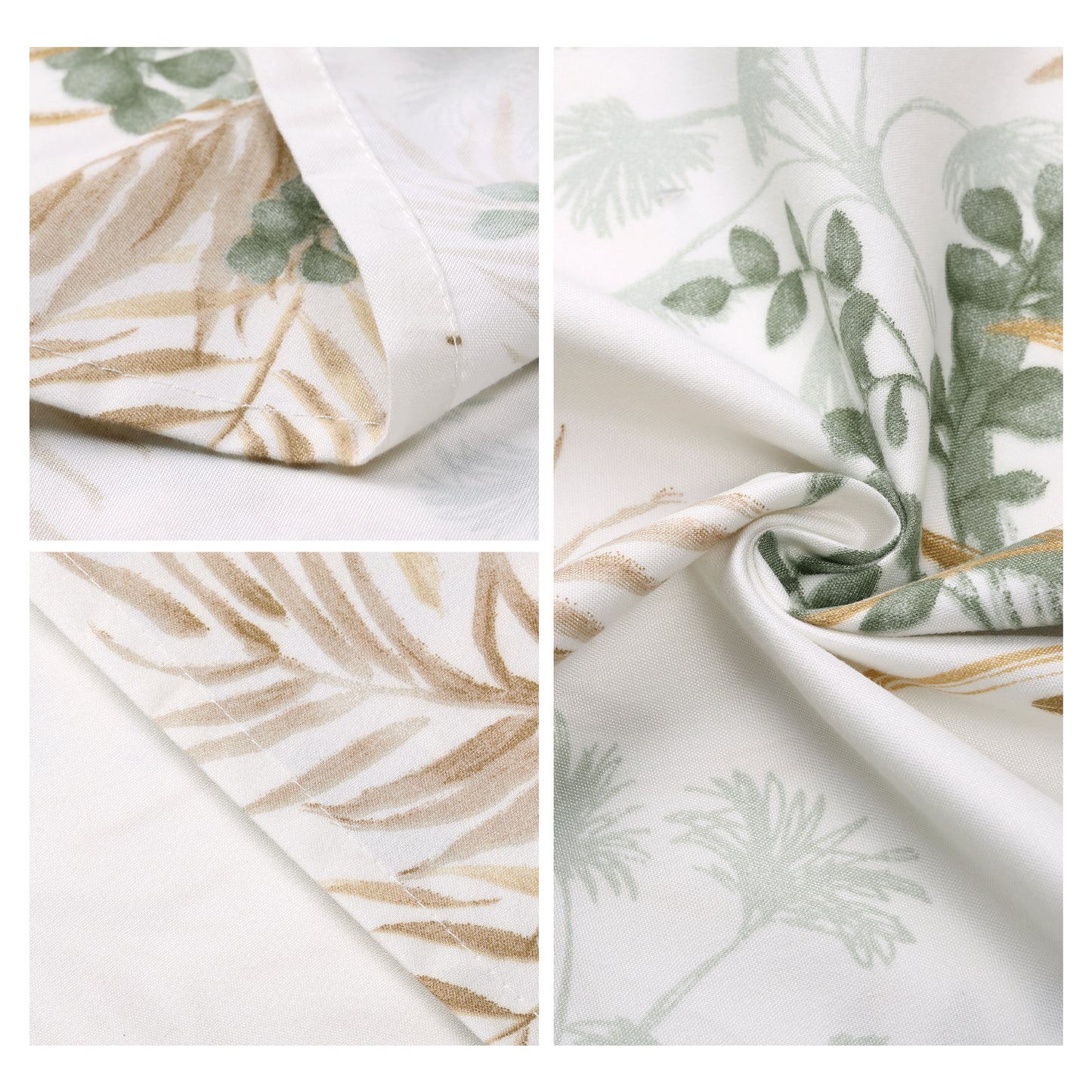 Pillowcase with Envelope Closure, Set of 2 with Floral Pillow Cases for Hair and Skin