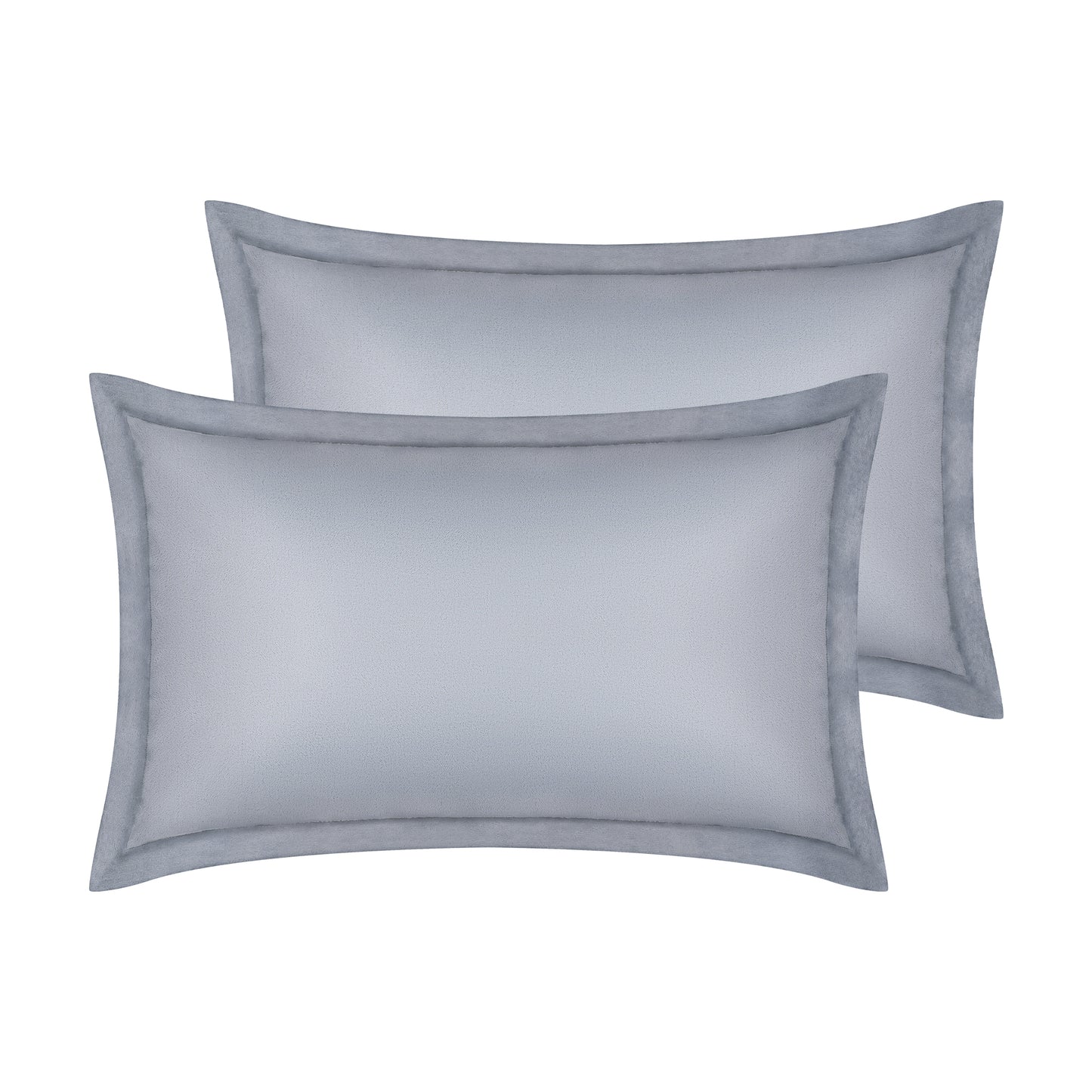 Velvet Pillow Cases Queen Size Set of 2, Pillow Covers with Zipper Closure