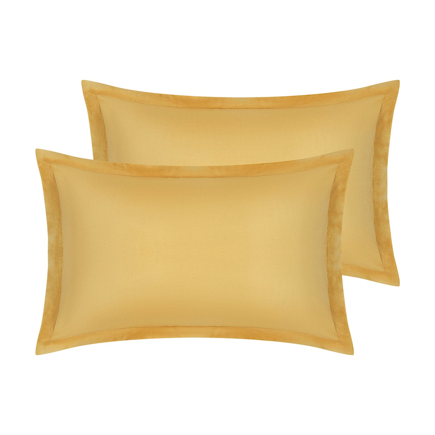 Velvet Pillow Cases Queen Size Set of 2, Pillow Covers with Zipper Closure