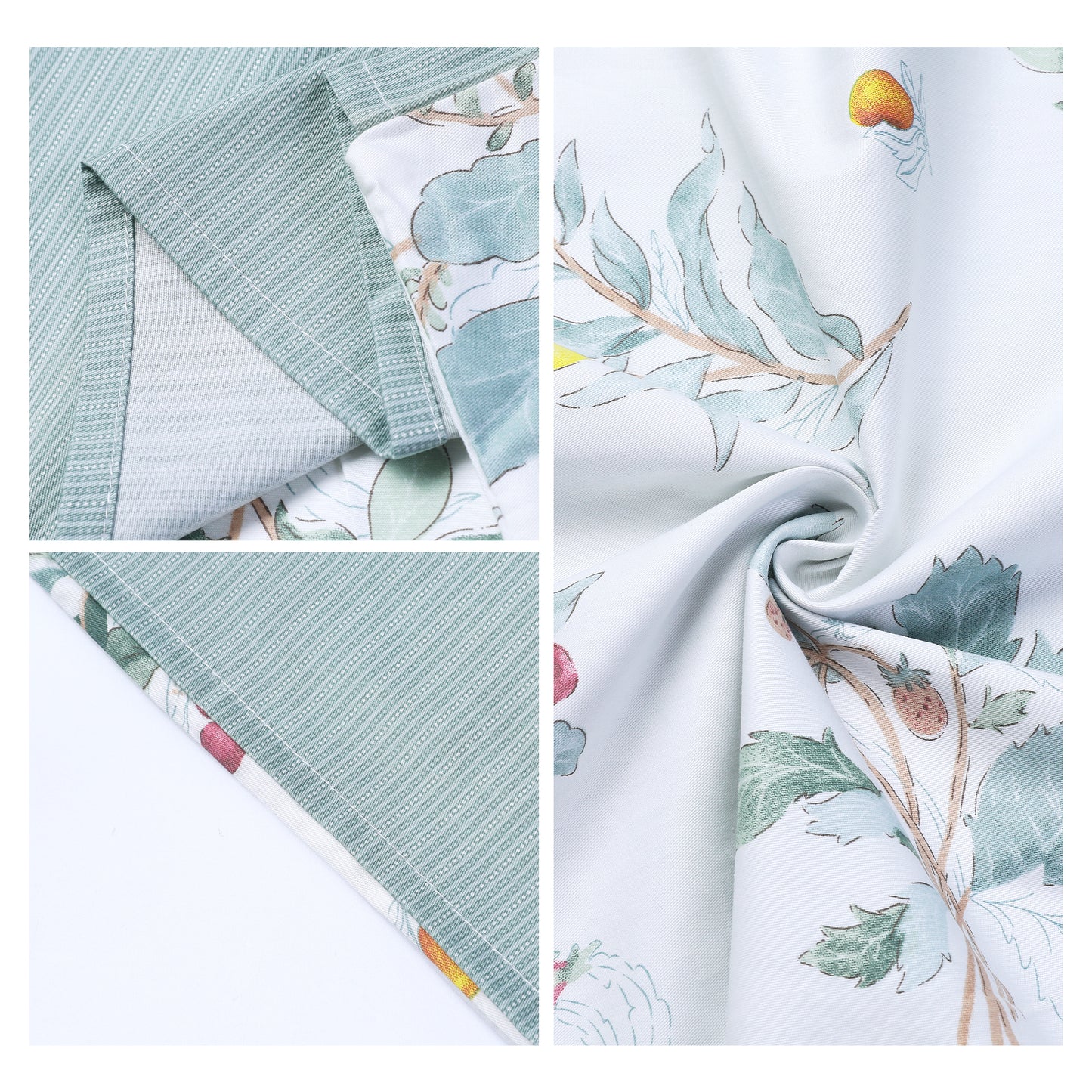 Pillowcase for Hair and Skin Breathable, Soft Floral Pillow Cases Set of 2 with Envelope Closure