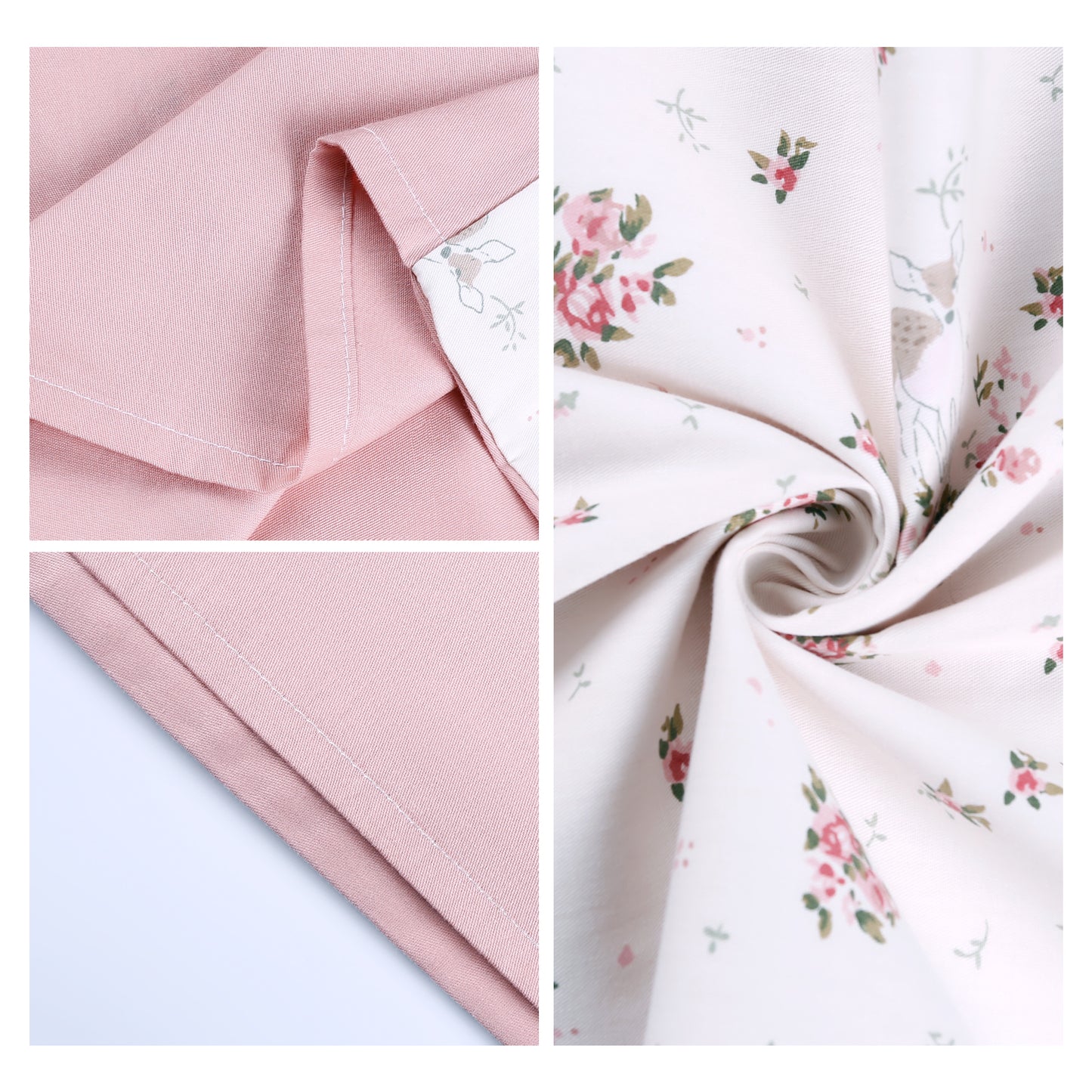 Pillowcase for Hair and Skin Breathable, Soft Floral Pillow Cases Set of 2 with Envelope Closure