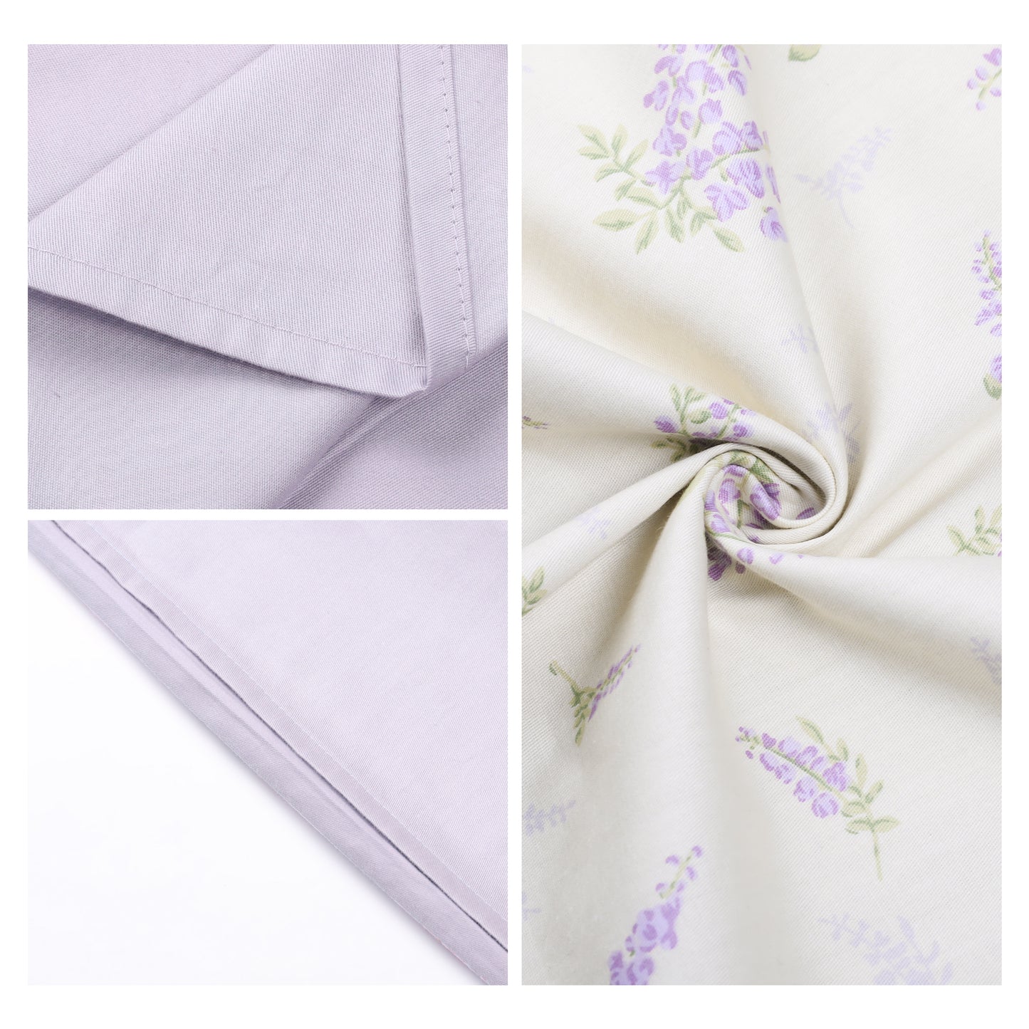Pillowcase for Hair and Skin Breathable, Soft Floral Pillow Cases Set of 2 with Envelope Closure
