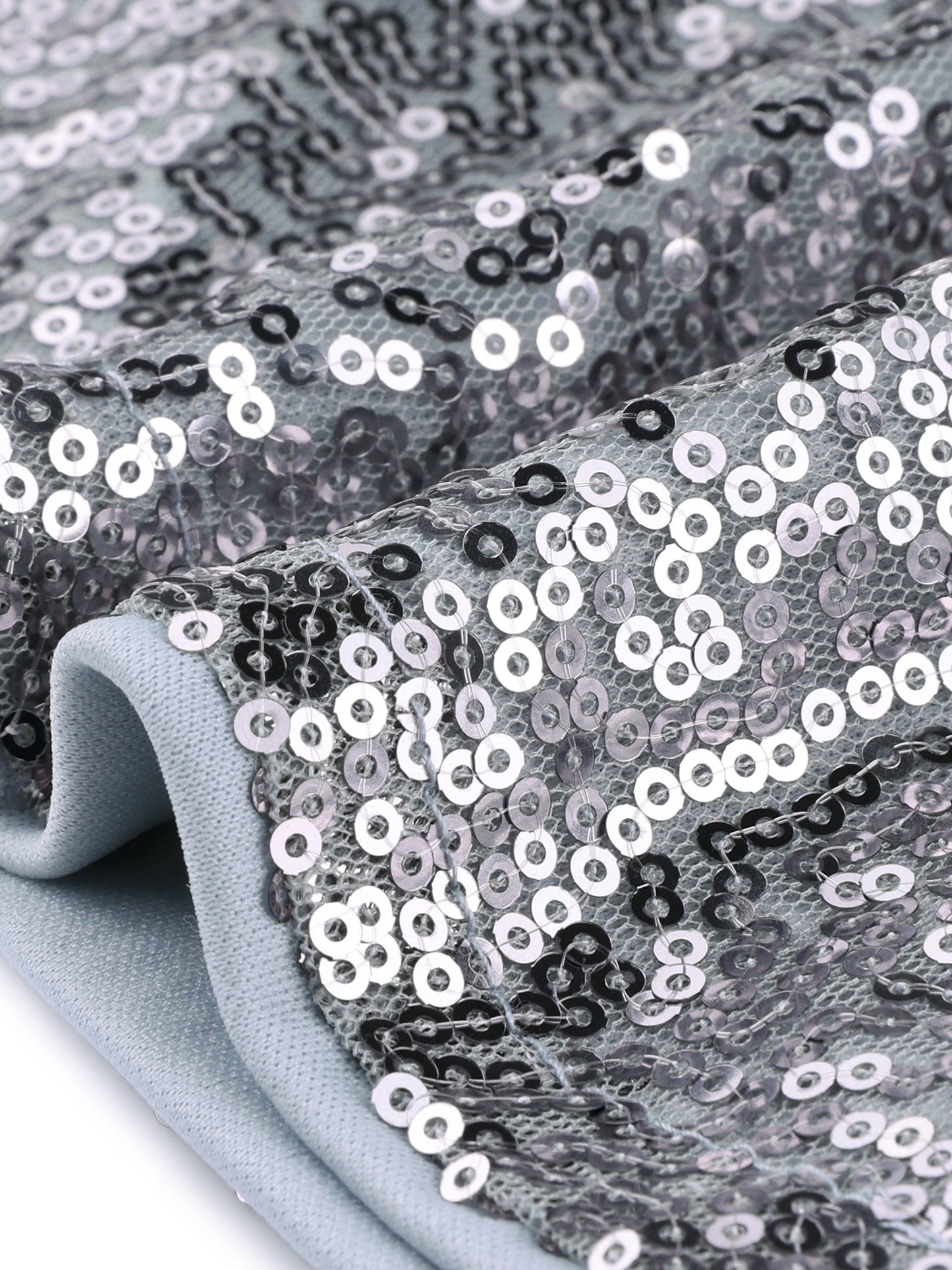 Minifalda ajustada de cintura alta elástica con lentejuelas brillantes para mujer