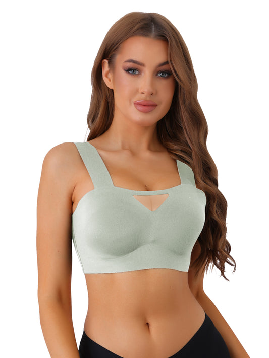 Sujetador push-up sin aros de malla de cobertura completa para mujer para uso diario