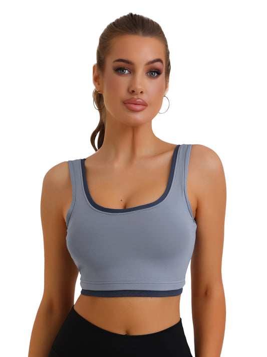 Camisole pour femme avec soutien-gorge intégré rembourré, débardeur à bonnets fixes intégrés, sous-vêtements