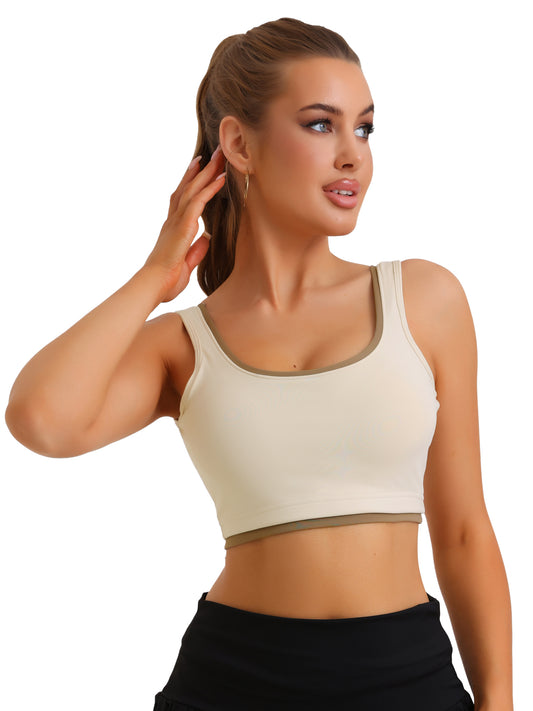 Camisole pour femme avec soutien-gorge intégré rembourré, débardeur à bonnets fixes intégrés, sous-vêtements