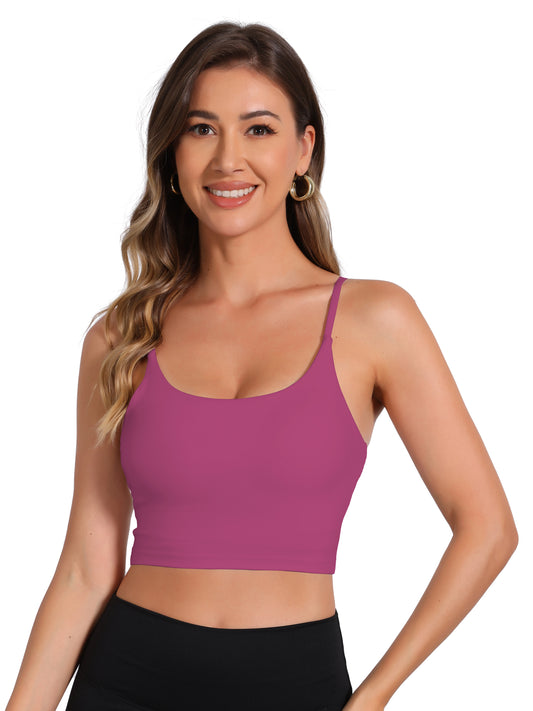 Débardeur invisible basique rembourré avec soutien-gorge intégré pour femme
