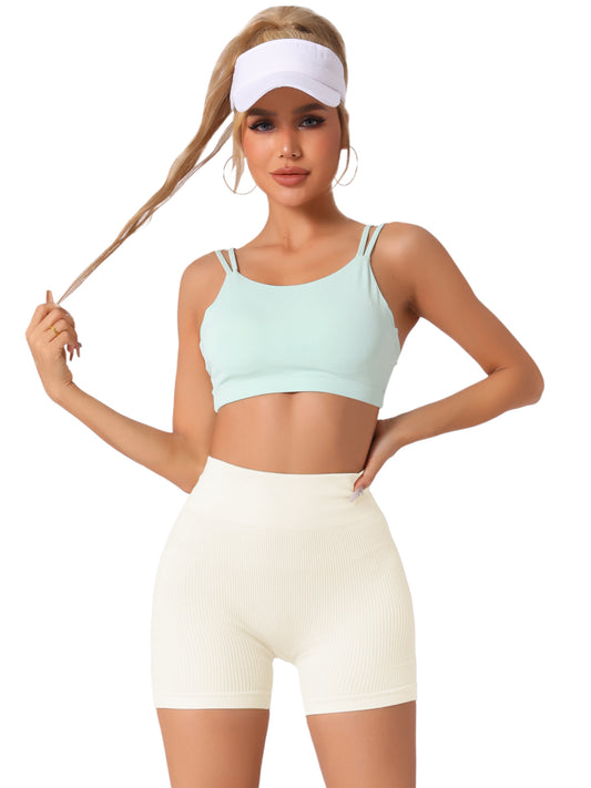 Culotte courte gainante côtelée taille haute pour femme, amincissante, gainante, rehausseuse de fesses