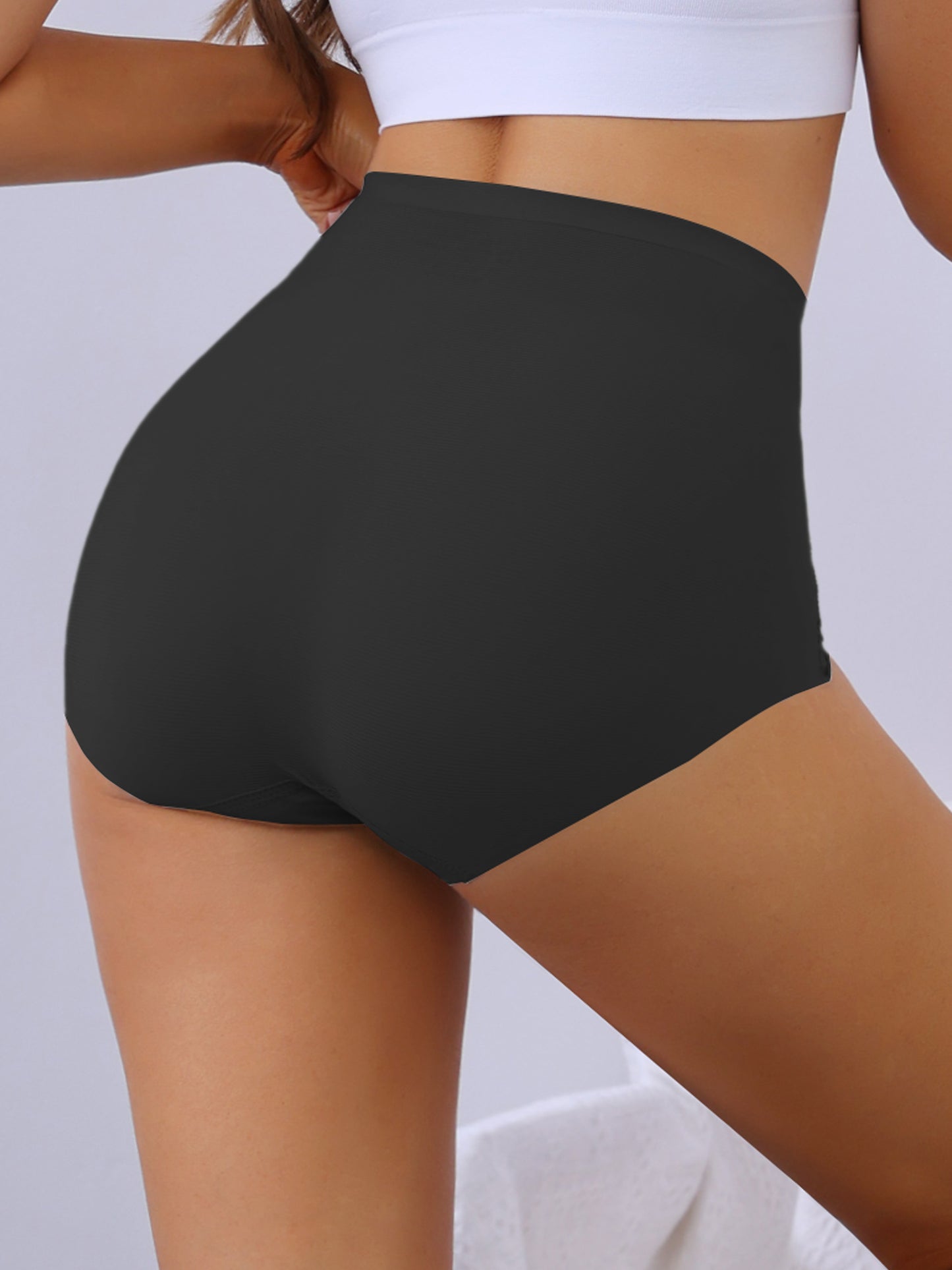 Culotte gainante taille haute pour femme, couvrante et gainante
