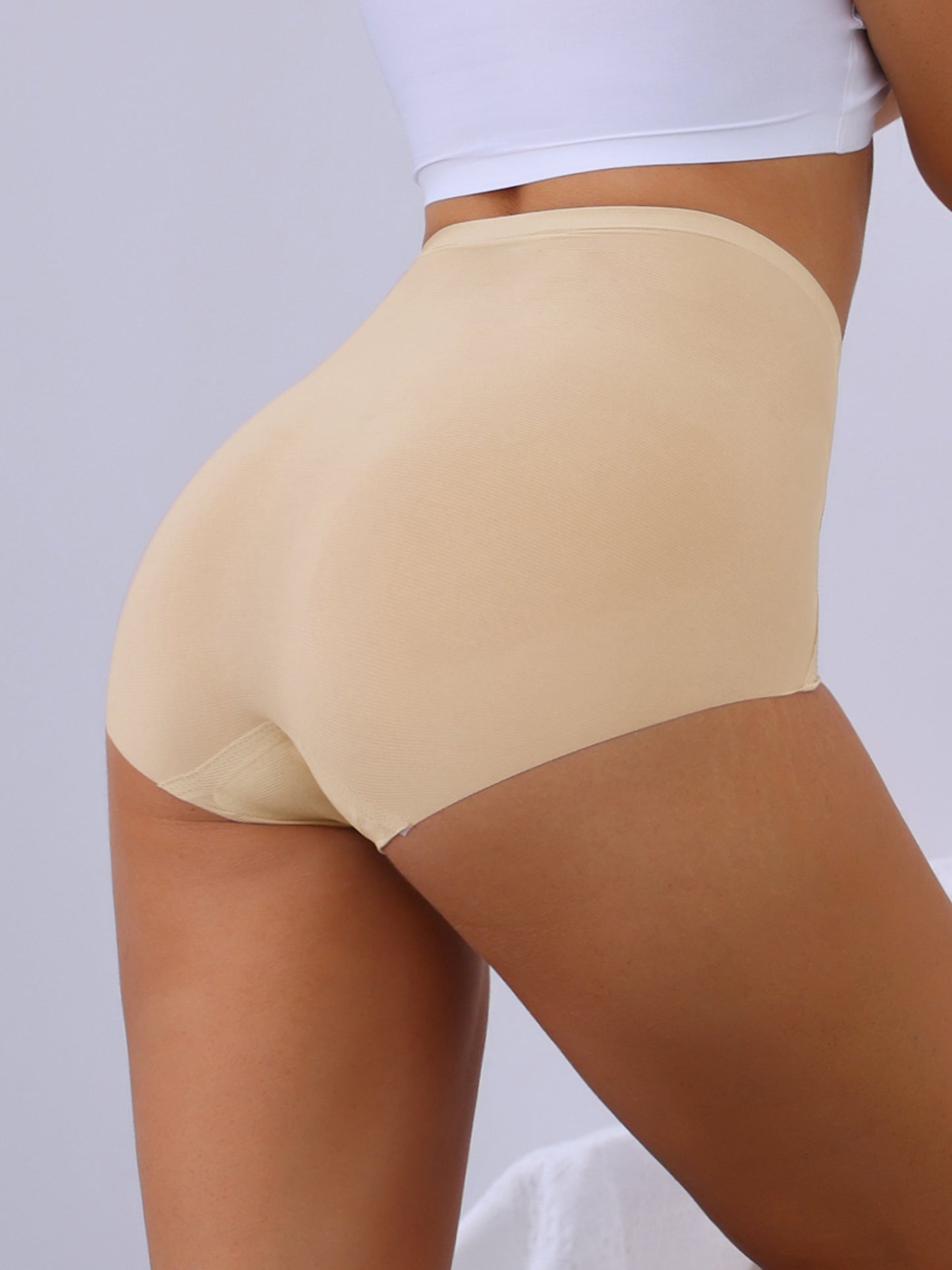 Culotte gainante taille haute pour femme, couvrante et gainante