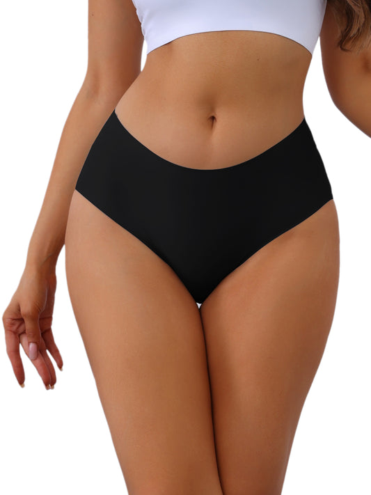 Culotte invisible taille moyenne pour femme, culotte couvrante