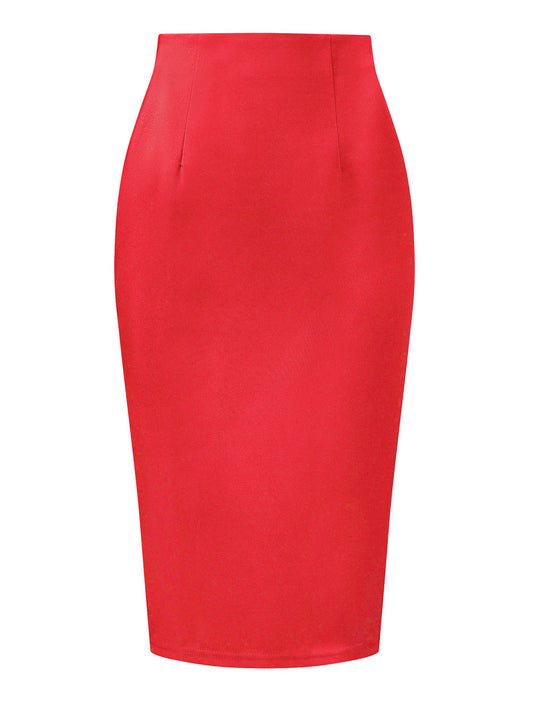 Women's Business Knee Length High Waist Bodycon Suit Wear to Work Pencil Skirt