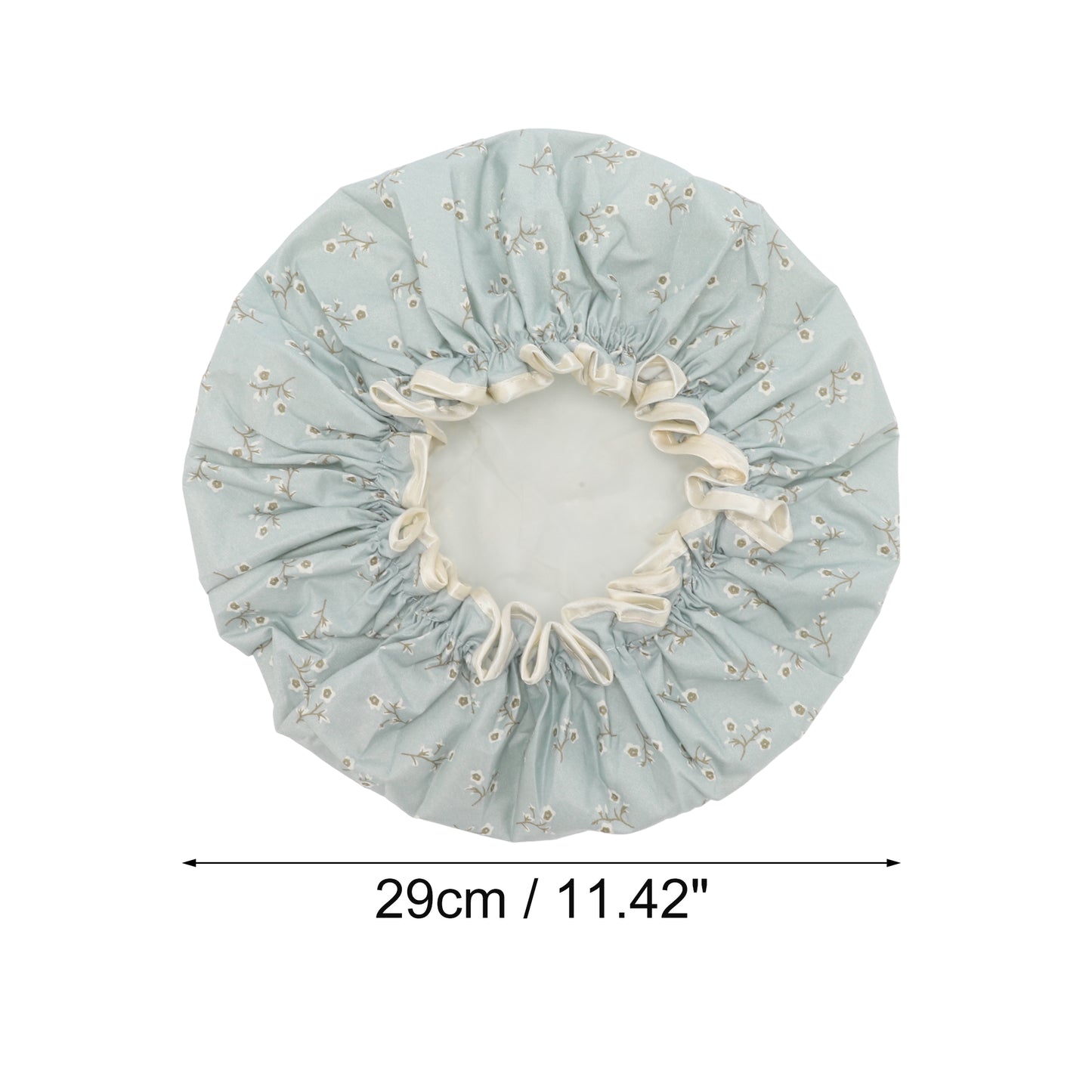 1 Pc Women Durable Waterproof Shower Cap for Bathroom Travel Blue