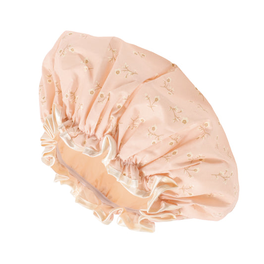 1 Pc Women Durable Waterproof Shower Cap for Bathroom Travel Pink