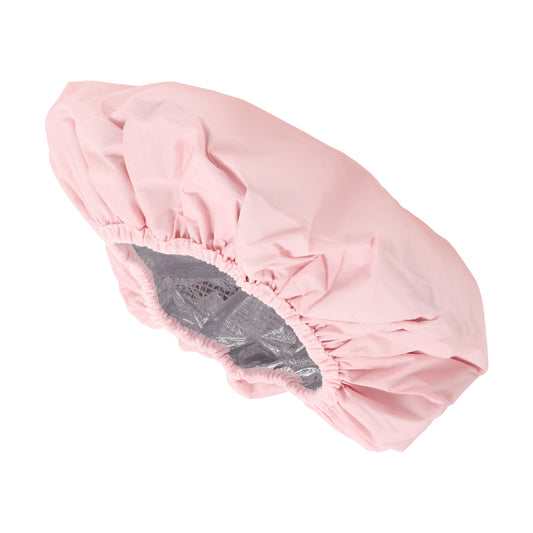 1 Pc Women Portable Shower Cap for Bathroom Hotel Pink