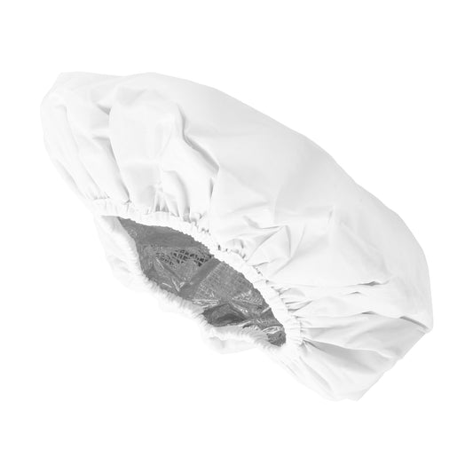 1 Pc Women Portable Shower Cap for Bathroom Hotel White