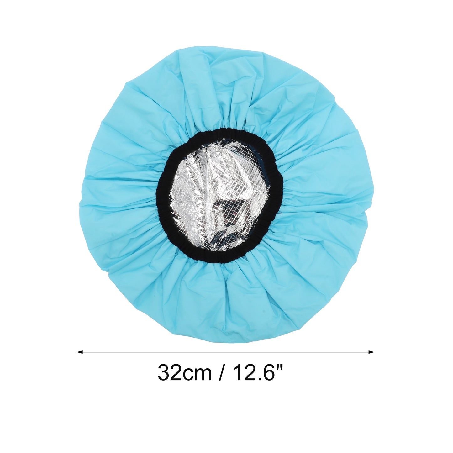 1 Pc Women Portable Shower Cap for Bathroom Hotel Blue