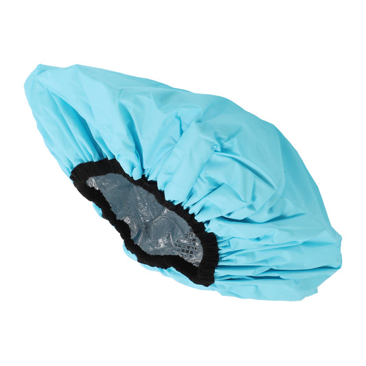 1 Pc Women Portable Shower Cap for Bathroom Hotel Blue