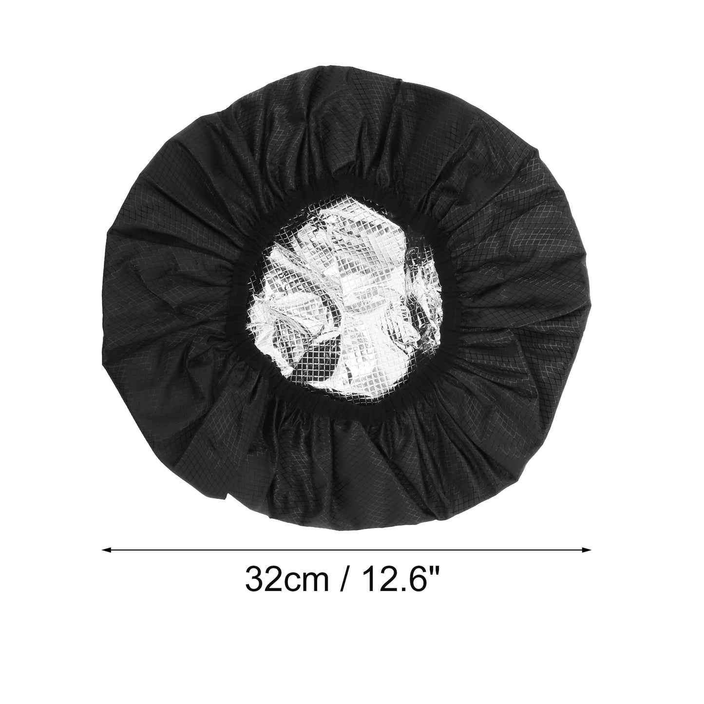 1 Pc Women Portable Shower Cap for Bathroom Hotel Black