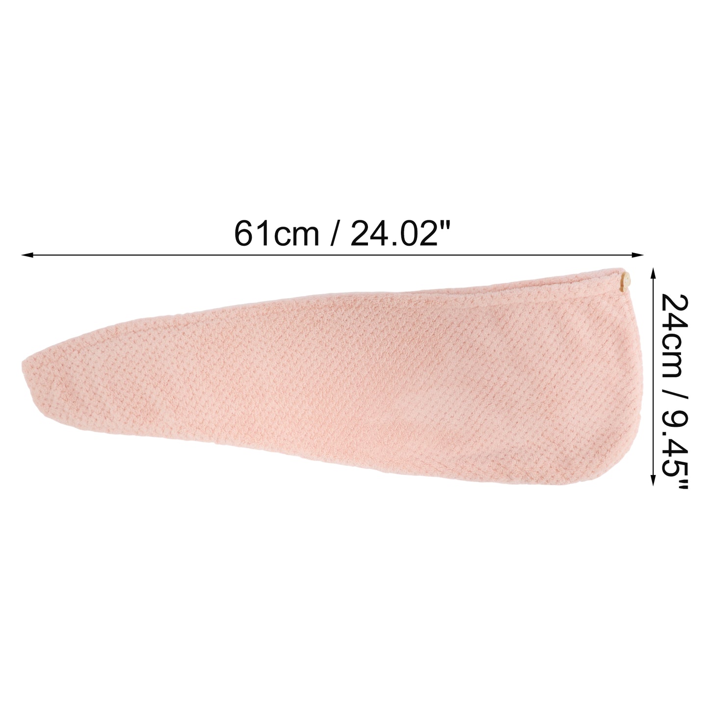 1 Pc Women Soft Breathable Hair Drying Towel for Bathroom Pink