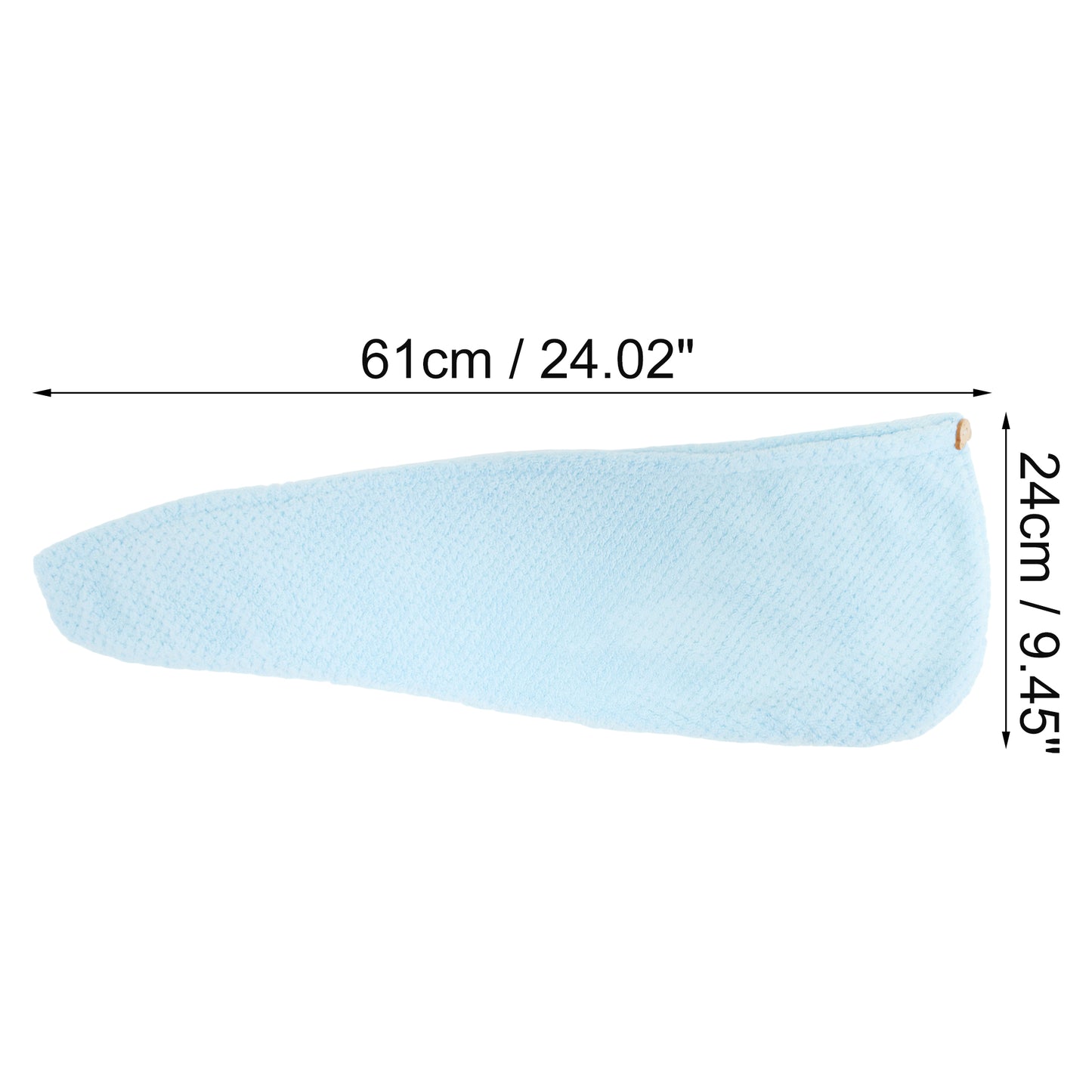 1 Pc Women Soft Breathable Hair Drying Towel for Bathroom Sky Blue