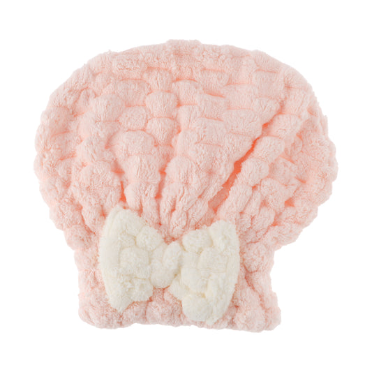 1 Pc Women Soft Comfortable Hair Drying Wrap Towel for Bathroom Pink