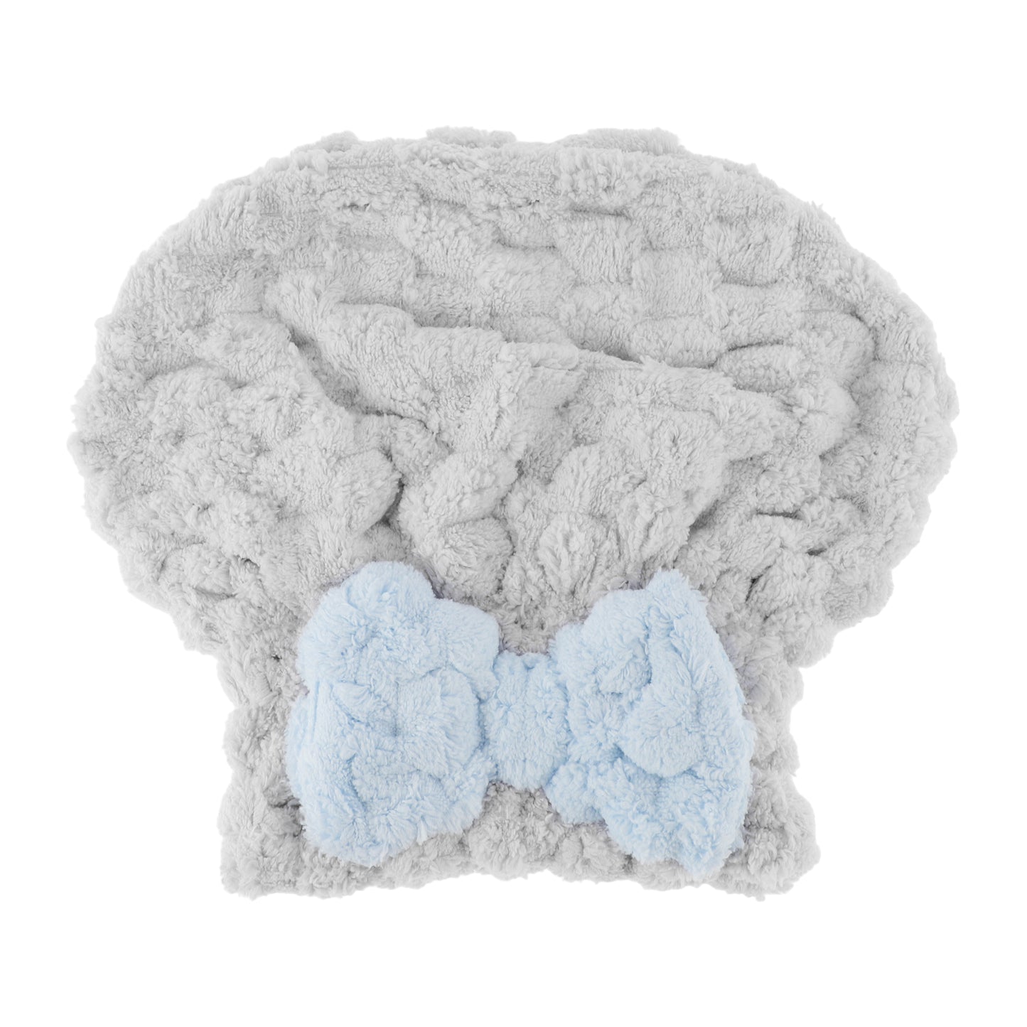 1 Pc Women Soft Comfortable Hair Drying Wrap Towel for Bathroom Gray